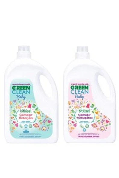 U Green Clean Green Clean Baby Çamaşır Deterjanı 2,75ml Yumuşatıcı 2,75ml 2'li Set ürün görseli 1