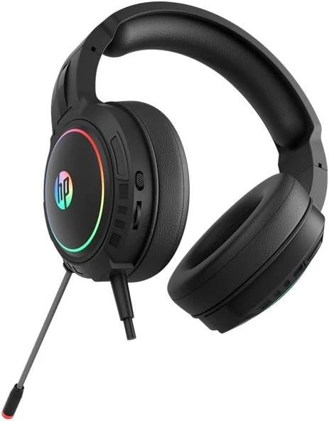 Hp Dhe-8006 Kablolu Mikrofonlu Usb 7.1 Rbg Siyah Oyuncu Kulaklığı ürün görseli 1