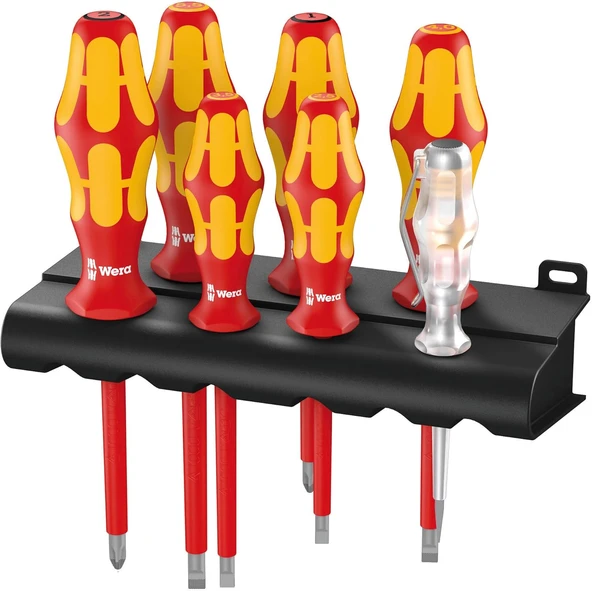 Wera 05006148001 160 I/165 I/7 Rack, Vde Yalıtımlı Tornavida Seti, 7 Parça ürün görseli 1