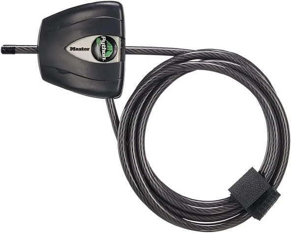 Master Lock Anahtarlı Siyah Python Bisiklet Kilidi, Ayarlanabilir Metal Kablo Kilidi, Dış Mekan Ekip ürün görseli 1