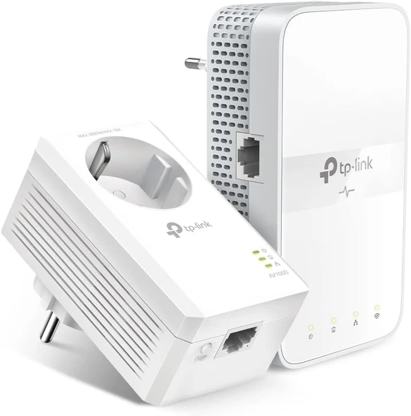 Tp-Link Tl-Wpa7617 Kit, Av1000 Gigabit Passthrough Powerline Ac Wi-Fi Kit ürün görseli 1