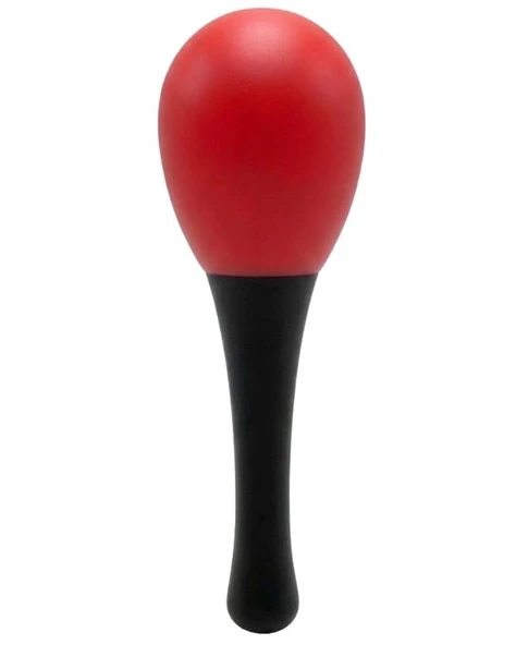 Temel Plastik Marakas Ritim Aleti Kırmızı 13 cm BY11-9 ürün görseli 1