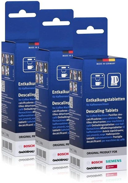 Bosch 3 X 6 Orijinal Siemens Entkalkungstabletten Kireç Çözücü Tassimo Bsh 310967 ürün görseli 1
