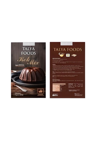 TALYA FOODS Glutensiz Kolay Yap Ham Kakaolu KEK Mix 270g ürün görseli 1