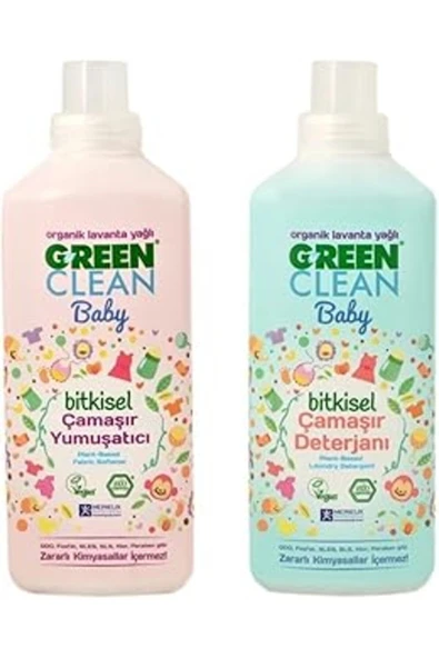 Green Clean U Baby Çamaşır Deterjanı Ve Yumuşatıcı 1 L ürün görseli 1