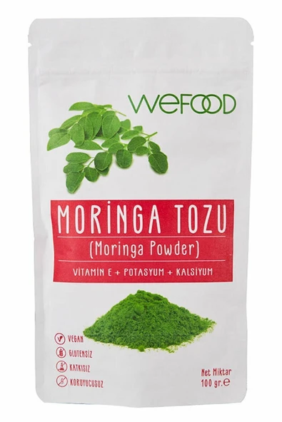 Wefood Glütensiz Vegan Katkısız Moringa Tozu 100 Gr ürün görseli 1