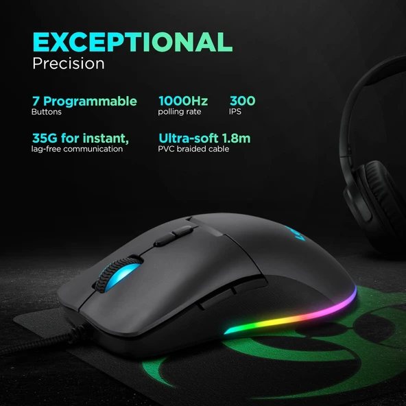 Lenovo M210 Rgb Gaming Mouse - Resim 3