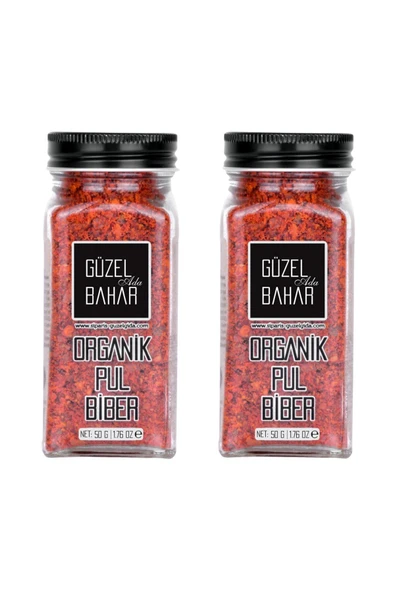 Güzel Ada Gıda Organik Pul Biber 2x50 gr ürün görseli 1