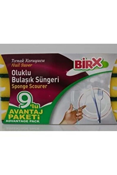 Birx Oluklu Bulaşık Süngeri ürün görseli 1
