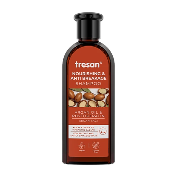 Tresan Nourishing & Anti Breakage Argan Yağı Besleyici Kırılma Karşıtı Bakım Şampuanı 300 ml ürün görseli 1