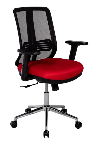 Ofisbazaar UP Fileli Çalışma Koltuğu | Ergonomik Şef ve Toplantı Koltuğu Siyah Fileli / Kırmızı ürün görseli 1