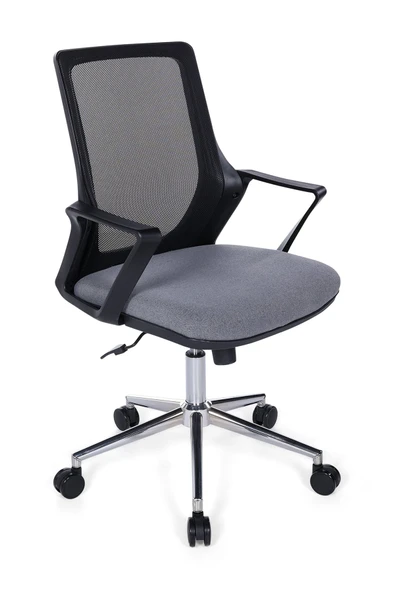 Ofisbazaar Alf Fileli Çalışma Koltuğu | Ergonomik Şef ve Toplantı Koltuğu Gri ürün görseli 1