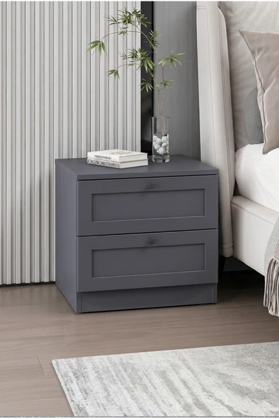 Terra 2 Çekmeceli Komodin 51x50x42 cm – Modern Tasarım ürün görseli 1
