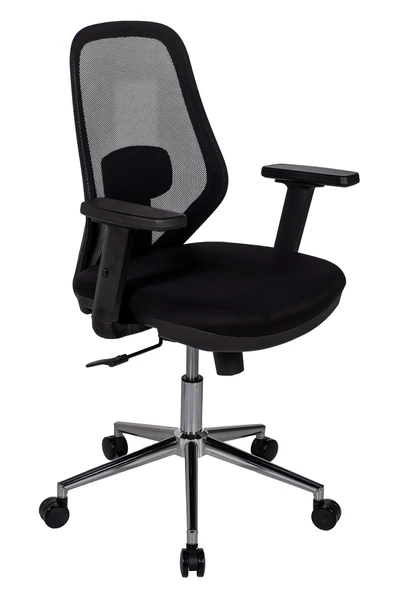 Ofisbazaar Dali Fileli Çalışma Koltuğu | Ergonomik Şef ve Toplantı Koltuğu Siyah Fileli ürün görseli 1