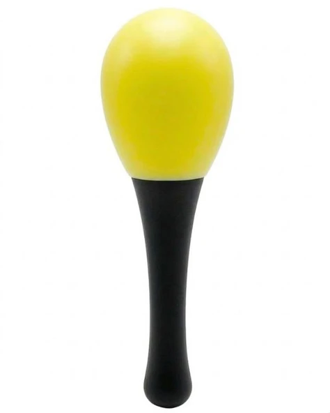 Temel Plastik Marakas Ritim Aleti Sarı 13 cm BY11-9 ürün görseli 1