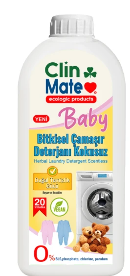 Clinmate Baby Bitkisel Çamaşır Deterjanı Kokusuz 750 ml ürün görseli 1