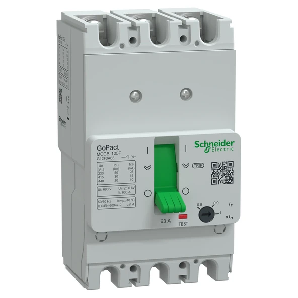 Schneider Electric G12F3A63 3x63A 30kA TMŞ 50-63A GoPact ürün görseli 1