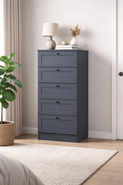 Terra 5 Çekmeceli Şifonyer/Çamaşırlık 50x105x42 cm – Modern Tasarım ürün görseli 1