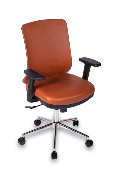Ofisbazaar UP Deri Çalışma Koltuğu | Ergonomik Şef ve Toplantı Koltuğu Martin09 Kahverengi Deri ürün görseli 1