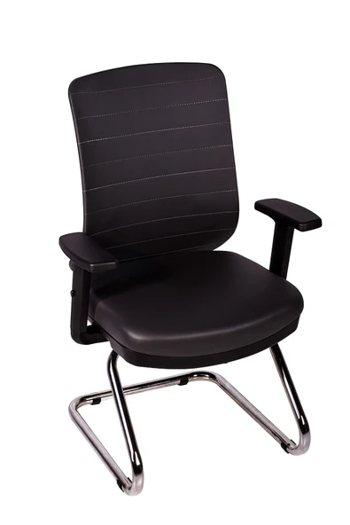 Ofisbazaar UP Deri Misafir Koltuğu | Ergonomik Toplantı ve Bekleme Koltuğu Martin 06- Gri Deri ürün görseli 1