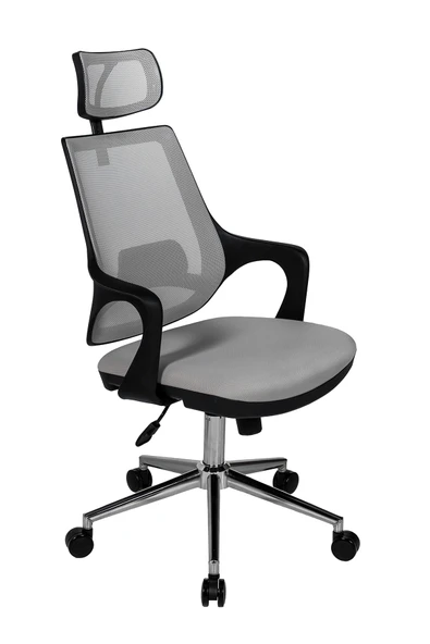 Ofisbazaar Buya Fileli Ofis Koltuğu | Ergonomik ve Modern Tasarım Gri ürün görseli 1