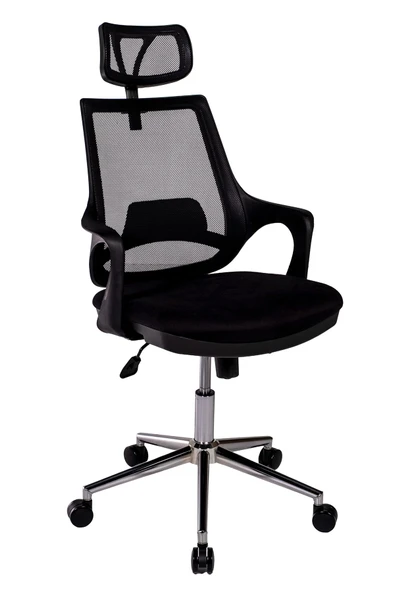 Ofisbazaar Buya Fileli Ofis Koltuğu | Ergonomik ve Modern Tasarım Siyah Fileli ürün görseli 1