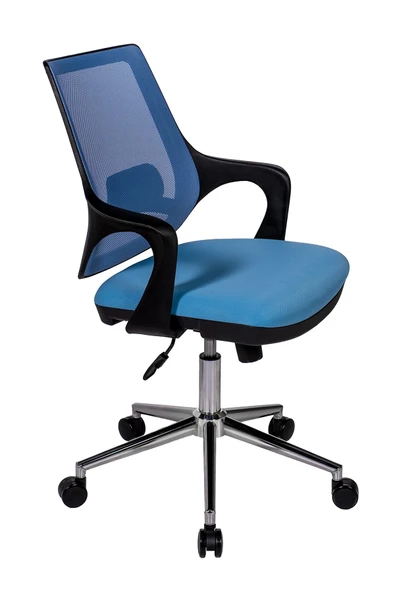 Ofisbazaar Buya Fileli Çalışma Koltuğu | Ergonomik Şef ve Toplantı Koltuğu Açık Mavi ürün görseli 1