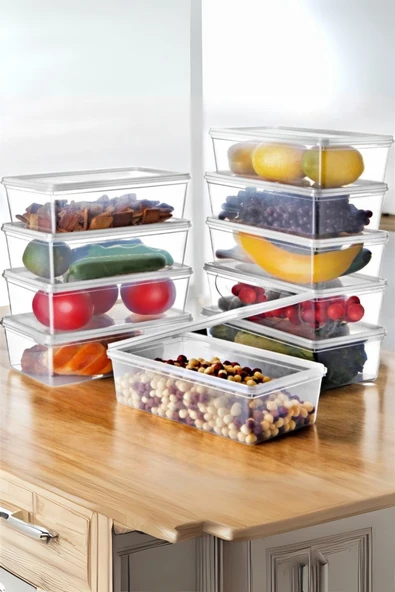 Metsar Home 20’li Set Kendinden Kapaklı Buzdolabı Difriz Saklama Kabı 2 Lt. ürün görseli 1