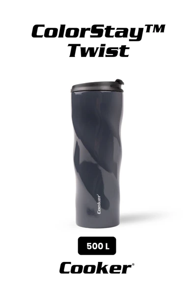 Cooker ColorStay Twist 500 ml Paslanmaz Çelik Bardak Termos CKR2051 ürün görseli 1