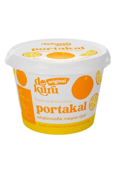 Dokuru Portakal Kuru Meyve Cipsi - Dondurularak Kurutulmuş Freeze Dried Çıtır Portakal ürün görseli 1