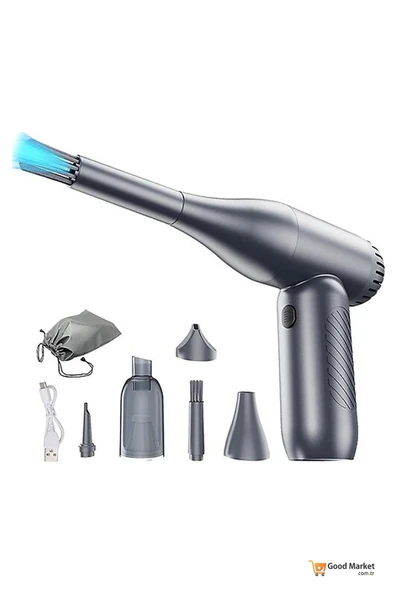 WRAPSOL AIR GUN VACUUM CLEANER TURBO GRAY ürün görseli 1
