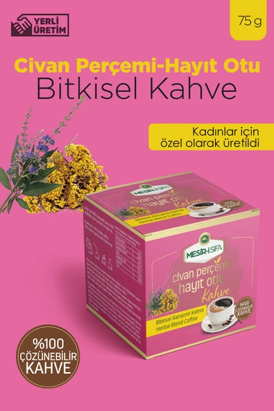 Civan Perçimi ve Hayıt Otu Katkılı Bitkisel Karışımlı Çözünebilir Kahve 75gr ürün görseli 1