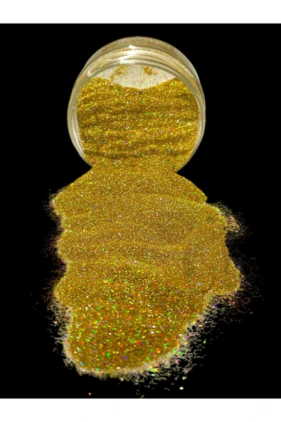 stonechem Epoksi Glitter Sim 50 Gr HOLOGRAFİK PARLAK GOLD ürün görseli 1
