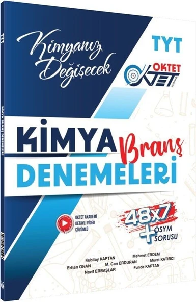 TYT Kimya 48 x 7 Branş Denemeleri Oktet Yayınları ürün görseli 1