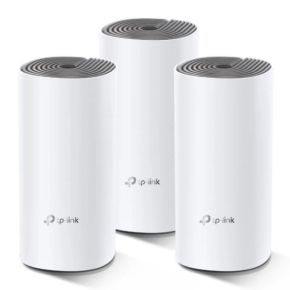Tp-Link DECO E4 3Lü Paket AC1200 Tüm Evi Kapsayan Mesh Wifi Sistemi ürün görseli 1