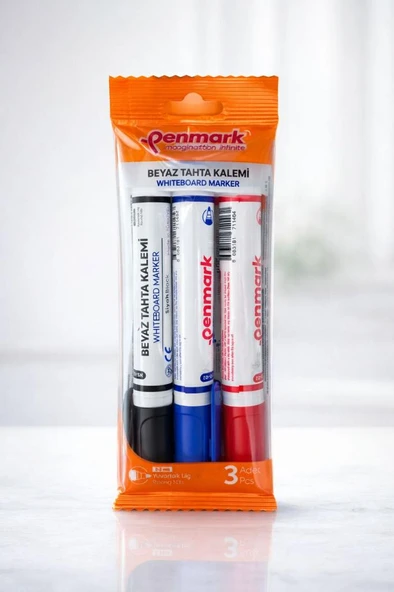 PENMARK BEYAZ TAHTA KALEMİ 3LÜ SET ürün görseli 1