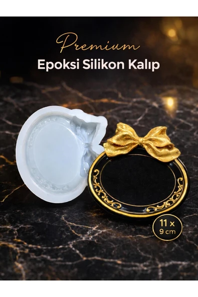 stonechem Fiyonklu Yuvarlak Çerçeve Silikon Kalıp | Epoksi Reçine, Mum, Sabun Kalıbı,Taş Tozu ürün görseli 1