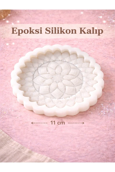 stonechem Küçük Mandala Model Silikon Kalıp İçten İçe 11 cm ürün görseli 1