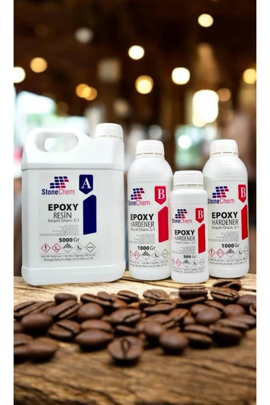 stonechem Şeffaf Epoksi Reçine 7,5kg Ekstra Parlak Hobi,ahşap,tepsi,magnet Yapımı Için (SÜRPRİZ HEDİYE) ürün görseli 1