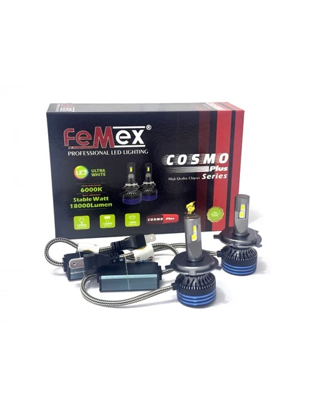 FEMEX Peugeot Expert 2 2007-2012 KISA UZUN FAR LED AMPUL H4 COSMO PLUS ürün görseli 1