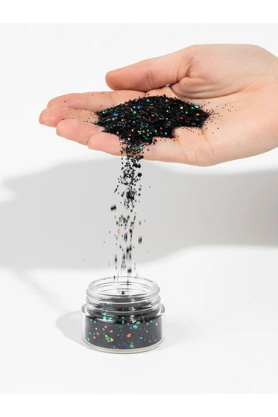 stonechem Holografik Siyah Glitter 5 gr ürün görseli 1