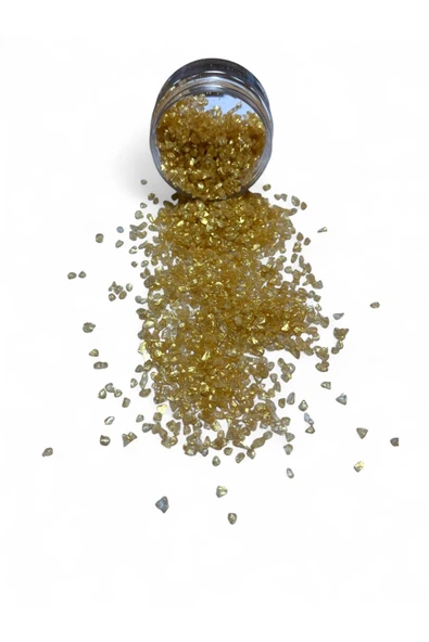 stonechem Epoksi Çalışmalarınız İçin Parlak Cam Kırıkları 2-4 mm GOLD 100 gr ürün görseli 1