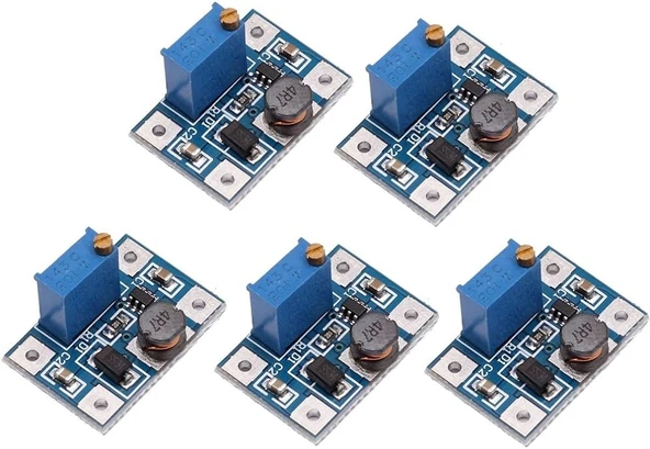 5 Adet SX1308 Ayarlanabilir 28V 2A DC DC Gerilim Voltaj Yükseltici Güç Kaynağı Modülü Step Up Boost Converter ürün görseli 1