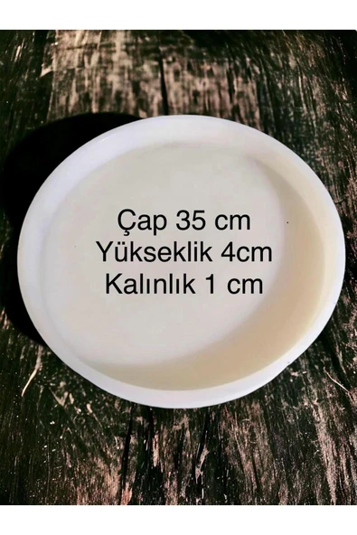 stonechem Silikon Sehpa&Saat Kalıbı İç Çap 35cm -İç Yükseklik 4cm ürün görseli 1
