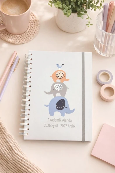 Lizy 2026-2027 Akademik Ajanda - A5 Spiralli Planner Tasarım-5 ürün görseli 1