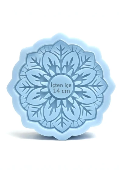 stonechem Büyük Mandala Model Silikon Kalıp İçten İçe 14 cm ürün görseli 1