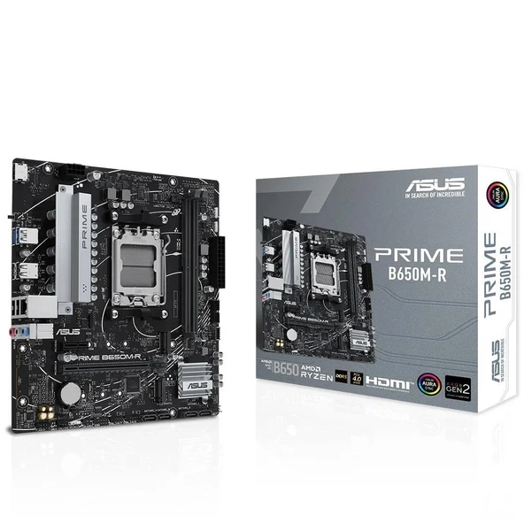 Asus Prime B650M-R 7200MHz (OC) DDR5 Soket AM5 M.2 HDMI mATX Anakart ürün görseli 1