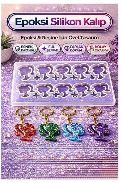 stonechem Barbie anahtarlık kalıbı ürün görseli 1