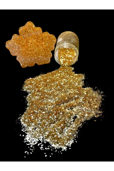 stonechem 50 Gr Epoksi Süsleme Simleri GOLD Yüksek Mikron Parlak ürün görseli 1