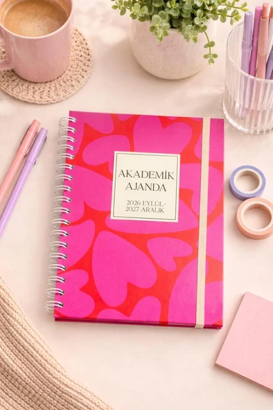Lizy 2026-2027 Akademik Ajanda - A5 Spiralli Planner Tasarım-2 ürün görseli 1
